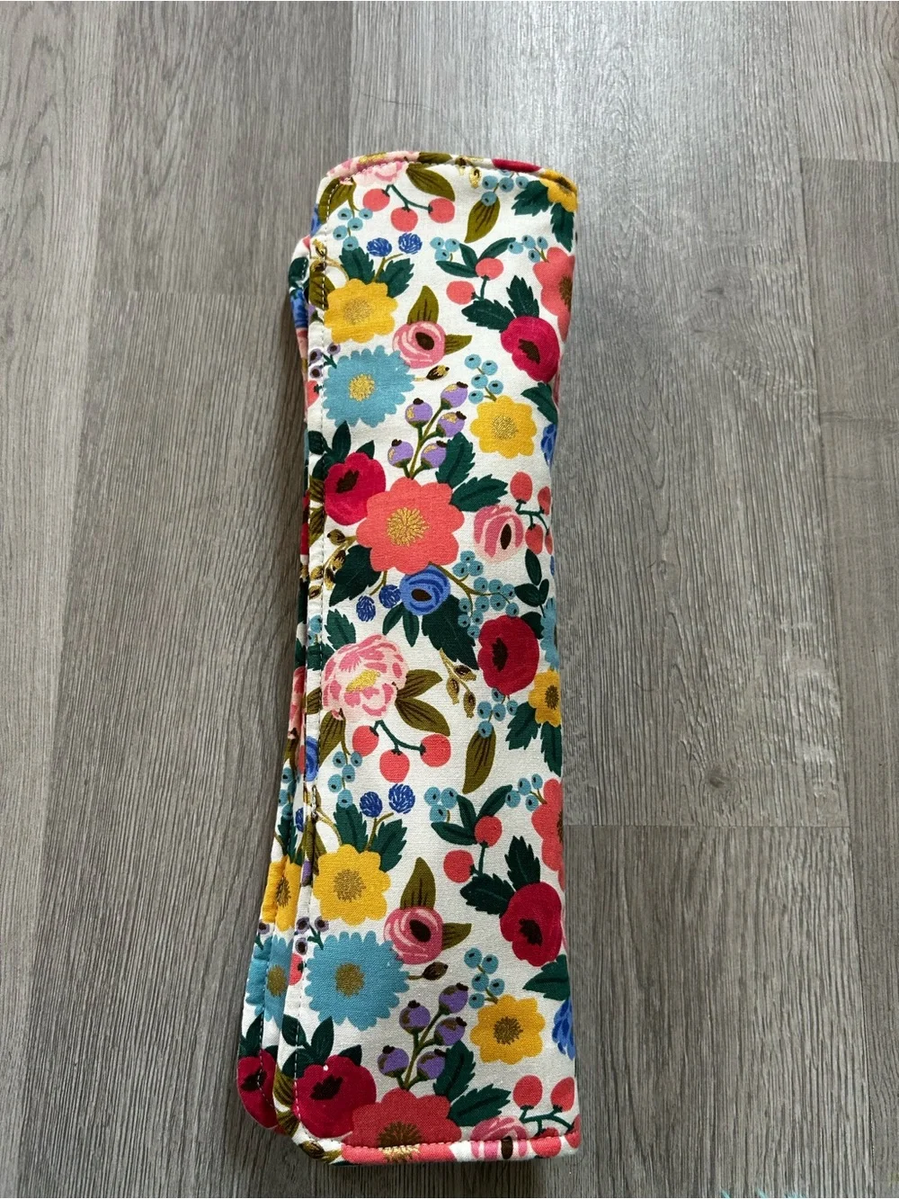 Playful Peanut Floral Hair Tool Holster Hair Straightener Curler Case Wrap Pouch